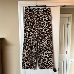 LOFT Animal Print Trousers